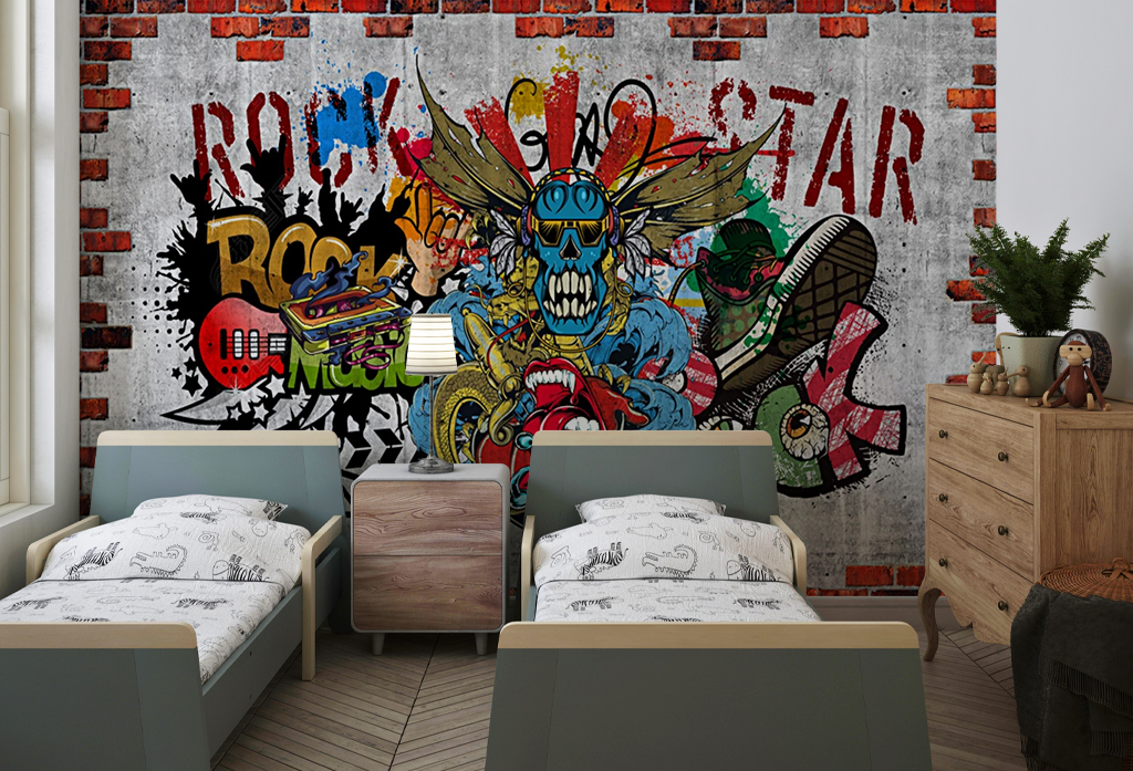 Фотообои и фрески - Rockstar граффити