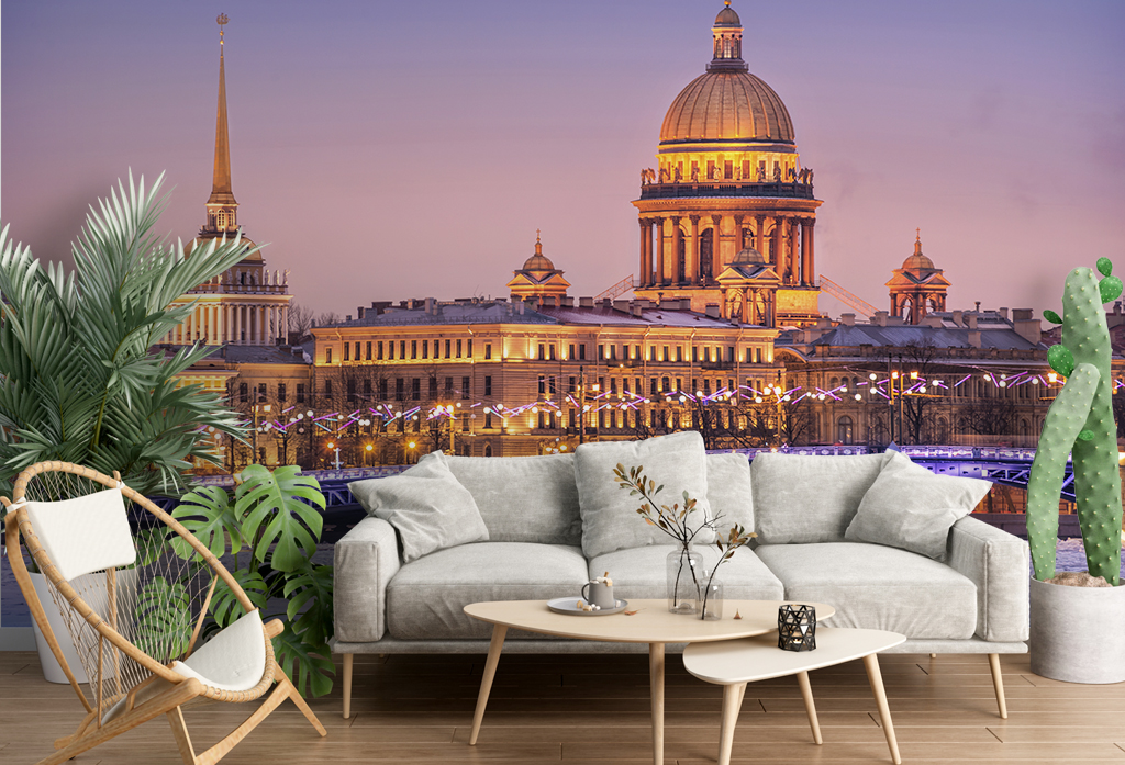 Фотообои и фрески - Исаакиевский собор в Санкт-Петербурге