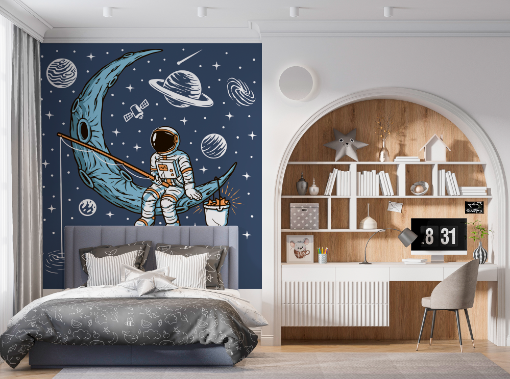 Фотообои и фрески - Космическая рыбалка